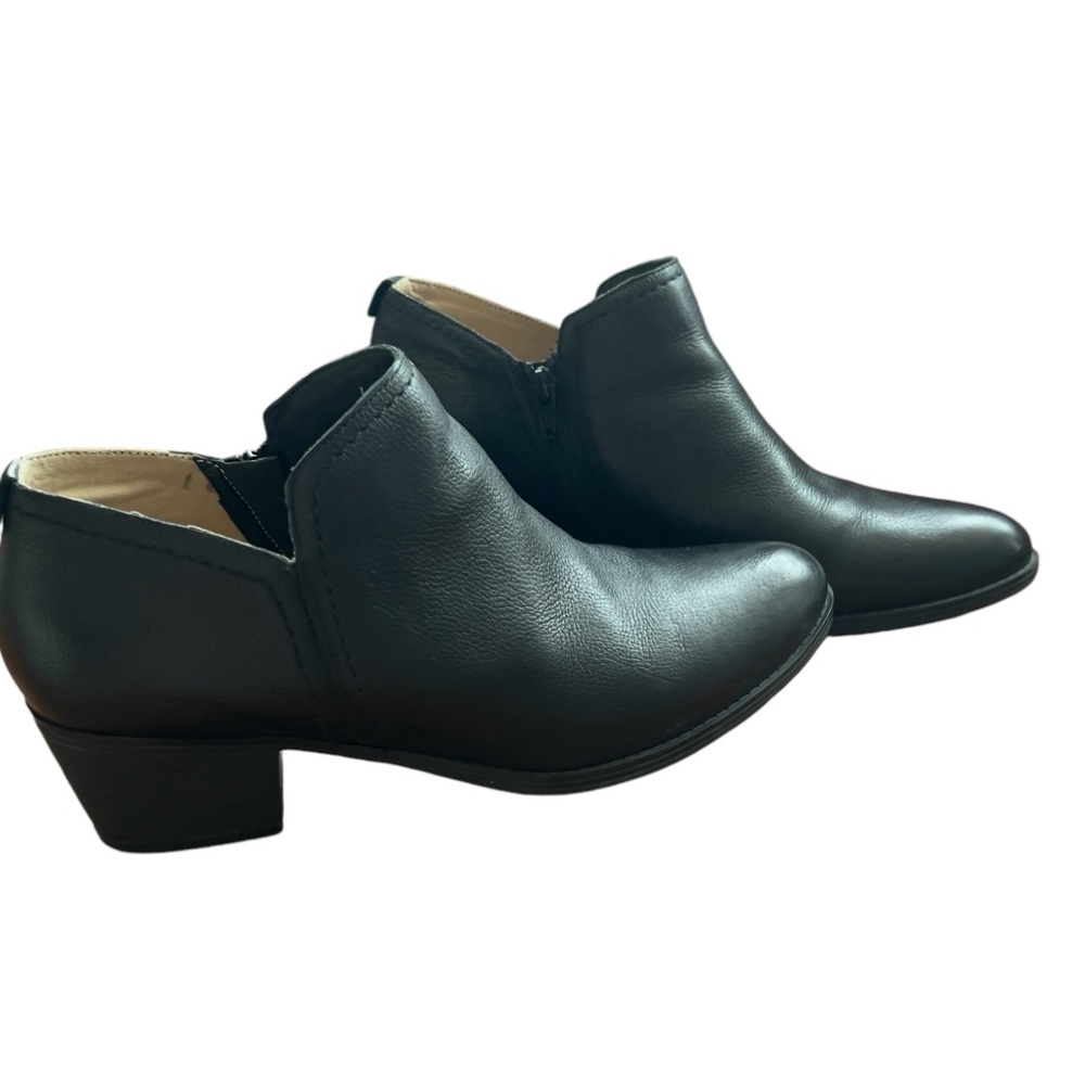 Naturalizer Women’s Zarie Sz 11 BLACK Leather Boots Booties Ankle Boots